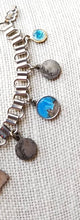 Load image into Gallery viewer, Antique Miraculous Mary enamel medals bracelet on book chain
