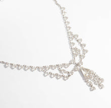 Load image into Gallery viewer, Antique art Deco nouveau rock crystal chandelier necklace
